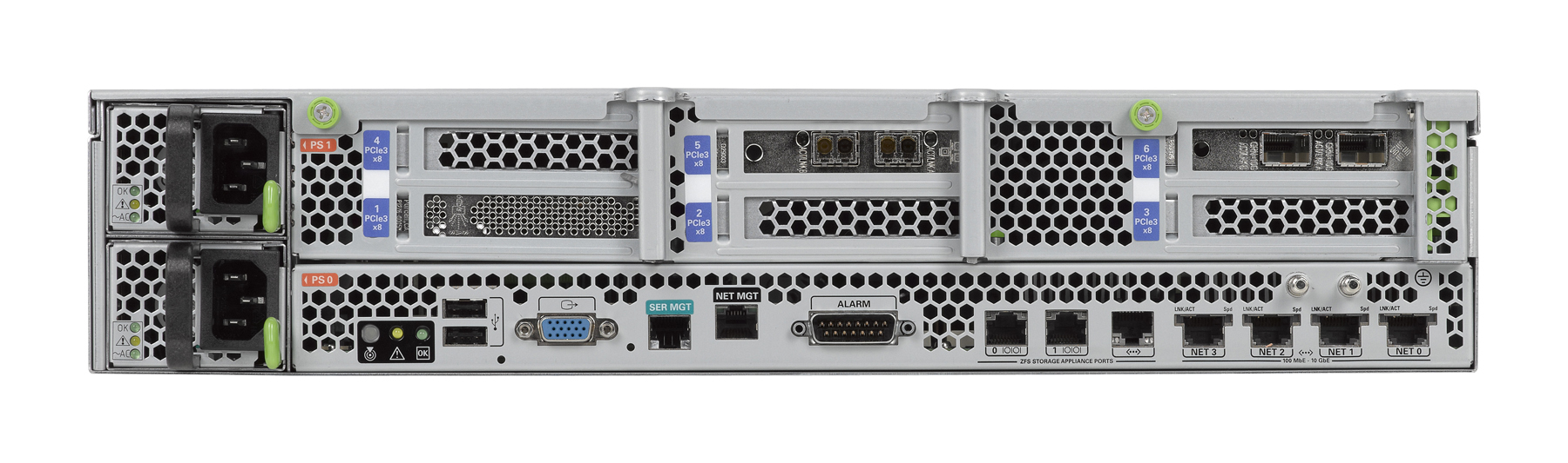 Netra Server X3-2 / Sun Netra X4270 M3 Server Rear Zoom